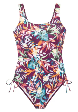 LASCANA - Venice Beach LM exkl. Sport Badeanzug bordeaux pri - Gr. - 46D