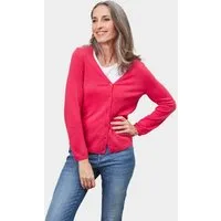 GOLDNER Strickjacke Kaschmir-Strickjacke mit V-Ausschnitt Dezente Knopfleiste und eleganter V-Ausschnitt als Blickfang