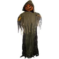 Horror-Shop Dekoobjekt Riesen Kürbismonster als Hängefigur mit Licht & To