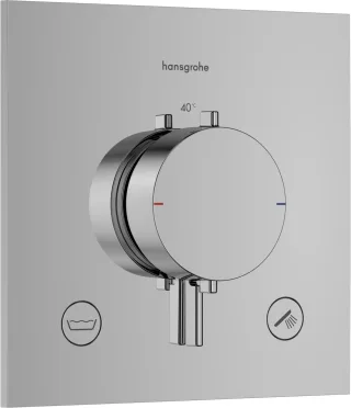 Hansgrohe Thermostat Unterputz Ecostat Comfort E Fertigset 2 Verb.m.Sicherungskombi.chr, 33716000 33716000