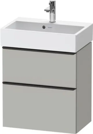 Duravit D-Neo Waschtischunterbau wandhängend Betongrau Matt 584x372x625 mm - DE43290BD070000 DE43290BD070000