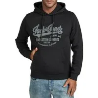 Jack & Jones Kapuzenpullover Herren Hoodie JJEADRIAN Regular Fit Longsleeve Sweatshirt mit Kängurutasche