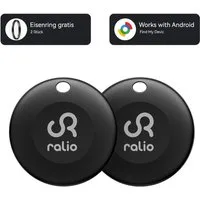 Ralio Bluetooth Tracker Android, kompatibel mit Google Find My Device GPS-Tracker (Smart Tag ohne Abo, für Schlüssel, Geldbörse, Tasche, Rucksack,Fahrrad)