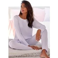 Vivance Dreams by Lascana Pyjama (Set, 2 tlg) mit Babylock-Saum