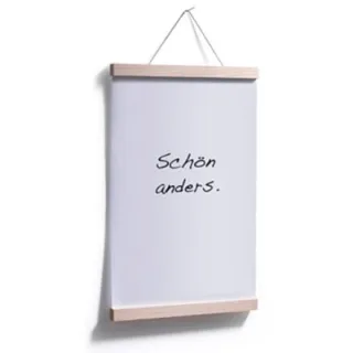 Side by Side Posterleiste A4 Eiche