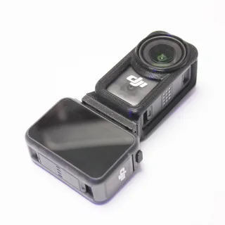 FPV 3D Printed TPU / PETG-CF Protective Cell for Action Camera FPV DJI Osmo Nano, Magnetic Quick Release & Vertical Shoo