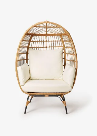 bonprix Gartensessel, beige, Gr.149x100 cm, Stylische Sitzgelegenheit aus Rattan