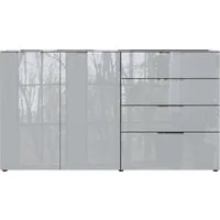 GERMANIA Sideboard Oakland, in 2 Breiten, Fronten und Oberboden mit Glasauflage