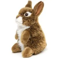 Uni-Toys Kuscheltier Hase, stehend - versch. Farben - 18 cm - Plüsch-Kaninchen - Plüschtier, zu 100 % recyceltes Füllmaterial