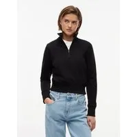 Tommy Jeans Sweatshirt TJW SLIM S FLAG 1/4 ZIP MOCKNECK Baumwolle, slim fit