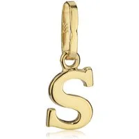 NKlaus Buchstabenanhänger Kettenanhänger kleiner Buchstabe S 333 Gelb Gold 6 (1 Stück)