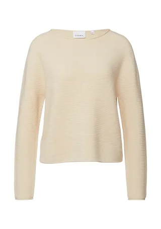 comma - Strickpullover beige - Gr. - 38