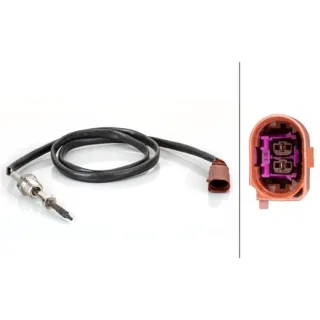 Hella Sensor f?r Abgastemperatur 6PT014495-121 Audi A3 Seat Leon Skoda Octavia VW Golf 1,6