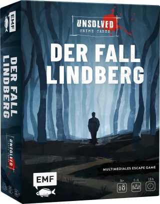 Krimi-Spielebox: Unsolved Crime Cases ? Der Fall Lindberg: Multimediales Escape Game mit echten Beweismitteln wie Indizienbrett Verdächtigenfotos Zeugenbefragungen und mehr: Für 1?4 Spieler*innen