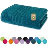 Lavea Badetuch Bali Duschtuch 100x150 cm Duschtuch 70x140 cm, Weiches Bio-Baumwollfrottee (1-St), Handtuch, GOTS-zertifiziert, extra saugstark mit 500g/m²