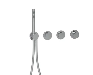 Herzbach MODUL7 PUSH Thermostat-Farbset 2 Verbraucher Chrom, 70.702003.1.01 70.702003.1.01