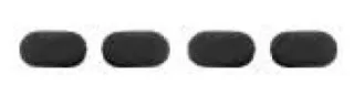 VitrA Ersatzteil Puffer für Slim WC-Sitzring # 100 + 102 länglich Grau,313962YP1TE 313962YP1TE