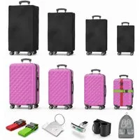 Onbest Kofferset 4er Hartschalen Trolley PREMIUM S-M-L-XL TSA-Schloss, (4 tlg), Mit sehr viel Zubehör, USB-C Anschluss