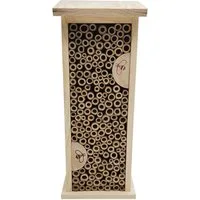 Dehner Insektenhotel Natura Premium Felica für Wildbienen, 14 x 35.5 x 11.5 cm, aus FSC®-zertifiziertem Kiefernholz
