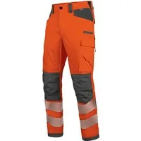 Würth MODYF Arbeitshose Neon EN 20471 2 Profi Bundhose für Herren Professionelle, robuste Bundhose mit Reflexstreifen