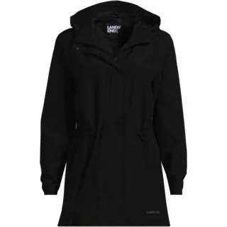 Wasserdichte Regenjacke SQUALL mit Packfach für Damen in Plus-Größe, Damen, size: plus, Elfenbein, Polyester, by Lands' End