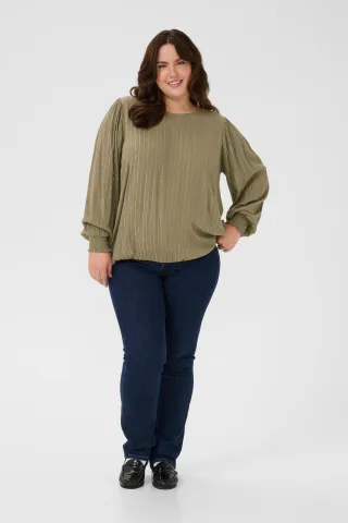 Langarm-Bluse KClio Langarm-Bluse Regular fit brown