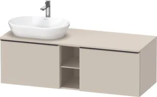 Duravit D-Neo Konsolenwaschtischunterbau wandhängend Taupe Matt 1400x550x459 mm - DE4950LBD910000 DE4950LBD910000