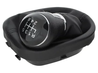 Schaltknauf 6-Gang + Schaltmanschette für VW Touran 1T GP Caddy III 2K 2010-2016