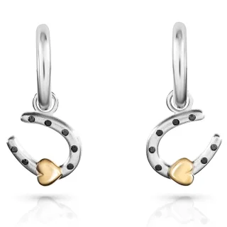 Orphelia 'Aurora' Tropfenohrringe aus 925er Sterlingsilber für Damen - Silber/Gold ZO-7525