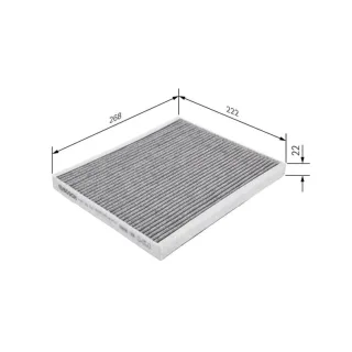 Bosch Aktivkohle-Innenraumfilter Abarth Alfa Citroen Fiat Opel Peugeot