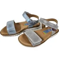 KOEL Ledersandalen Mädchen Sommer Klettverschluß KO350, schmale Sandale aus echtem Leder