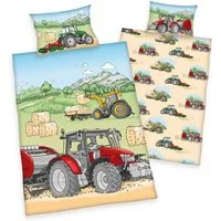 Baby Best Babybettwäsche Traktor, Flanell, 2 teilig, mit tollem Motiv