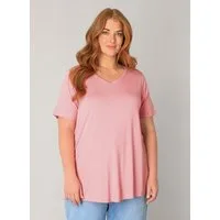 Base Level Curvy T-Shirt Alba mit V-Ausschnitt