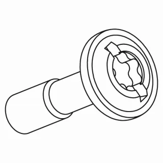 KWC Befestigungsschraube M4x17, Edelstahl 602997