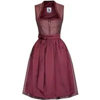 Alpenmärchen Dirndl Midi Dirndl Liane in rot - ALM1041