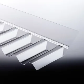Wandanschluss Spundwand 76/18 Polycarbonat (1265x150x50 mm)