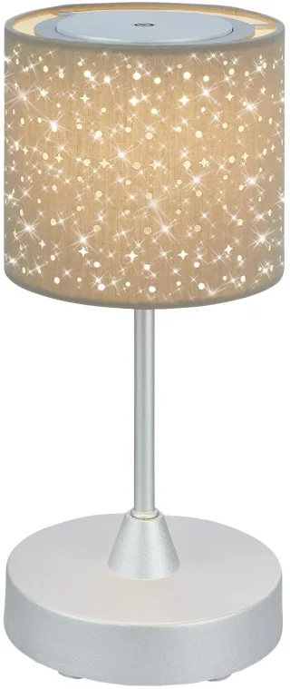 BRILONER LED-Akku-Tischleuchte 7443011 Chrom-matt, 3W, 330lm, 3300K, IP44