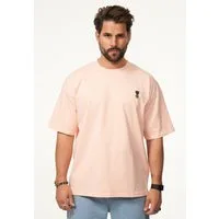 SOULSTAR T-Shirt mit Stickerei Herren Oversize-Fit Kurzarm Shirt mit Rundhals-Ausschnitt