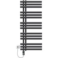 LuxeBath Badheizkörper Iron EM Heizkörper Handtuchtrockner Badezimmer Heizung für Handtücher, Design Handtuchheizkörper Handtuchwärmer Elektrisch mit Heizstab 900W