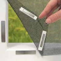Montegoni Fliegengitter-Gewebe Magnet Fliegengitter Fenster zuschneidbar Moskitonetz ohne Bohren, (Einzelstück Fenster Netz, 1 Stück Fliegengitter Set), Ohne Bohren, magnetisch zuschneidbar, luftdurchlässig