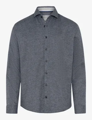Brax Herren Hemd Style HAROLD navy, dunkelblau, Gr. L