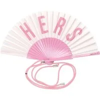 Giftcompany Dekoobjekt Fififan Fächer Hers weiß/rosa 23cm