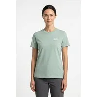 Jack Wolfskin T-Shirt ESSENTIAL T W Kurzarm, mit Rundhalsausschnitt, aus Baumwoll-Jersey