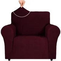 Agger Sofahusse Stretch Sofabezug, Sofa Überzug 1/2/3/4 Sitzer, Sofaschoner rutschfest, Elastisch Couch Überzug Mit Armlehnen, Sofaüberwurf Couch Überwurf