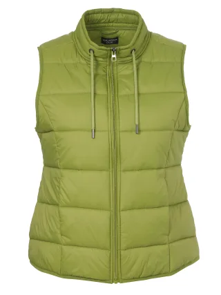 VIA APPIA DUE - Weste Stehkragen Zipper moos - Gr. - 46