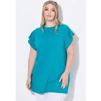 MIAMODA T-Shirt T-Shirt A-Linie Ausschnitt-Rüsche