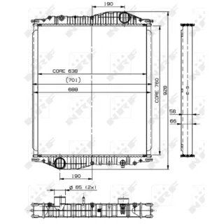 NRF Motork?hler gel?tet 509888