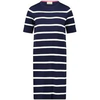 Cartoon Strickkleid Damen mit Rundhalsausschnitt