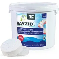 Höfer Chemie GmbH Poolpflege 5 kg BAYZID® Multitabs 200g 5in1 für Pools, Komplette Poolpflege in praktischen Langzeittabletten