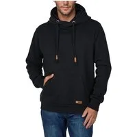 riverso Kapuzenpullover Herren Hoodie RIVJulian Regular Fit Longsleeve Sweatshirt mit Cross-Over-Kragen und Kängurutasche
